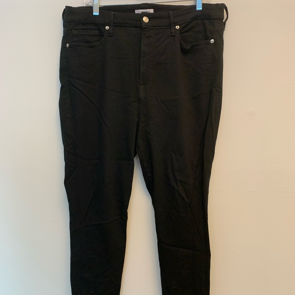 Good American ‘Good Waist’ Black Jegging Jean 18